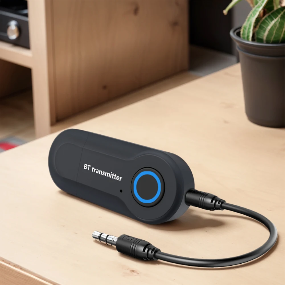 Беспроводной аудиоадаптер Bluetooth-совместимый передатчик 4.2 разъем 5 мм