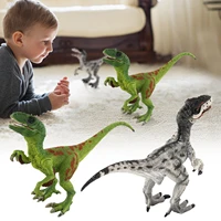 jurassic velociraptor carnivorous dinosaur model figurine solid plastic action figure animal simulation kids collect toy gifts