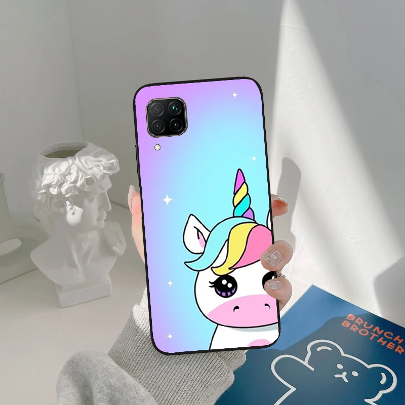Чехол с радужным единорогом для Huawei P30 Pro P20 P40 P50 Mate 20 Lite Nova 5T P Smart 2019 2021 Honor 50 чехол |