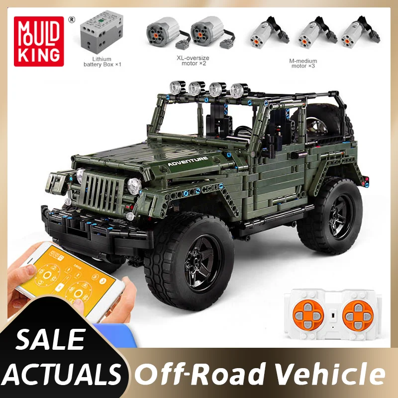 

MOULD KING High-Tech MOC-5140 RC Adventure Off-road Vehicle Model Building Block Bricks Educational Toys For Kid Christmas Gifts
