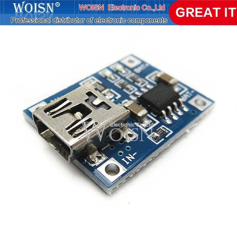 Миниатюрный интерфейс TP4056 специальная зарядная плата для литиевой батареи 1 А