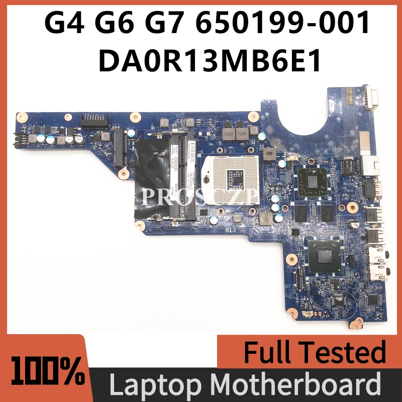 

636375-001 650199-001 For HP G4-1000 G4 G6 G7 Laptop Motherboard DA0R13MB6E1 DA0R13MB6E0 HM65 HD6470 1GB DDR3 100%Test Tested OK