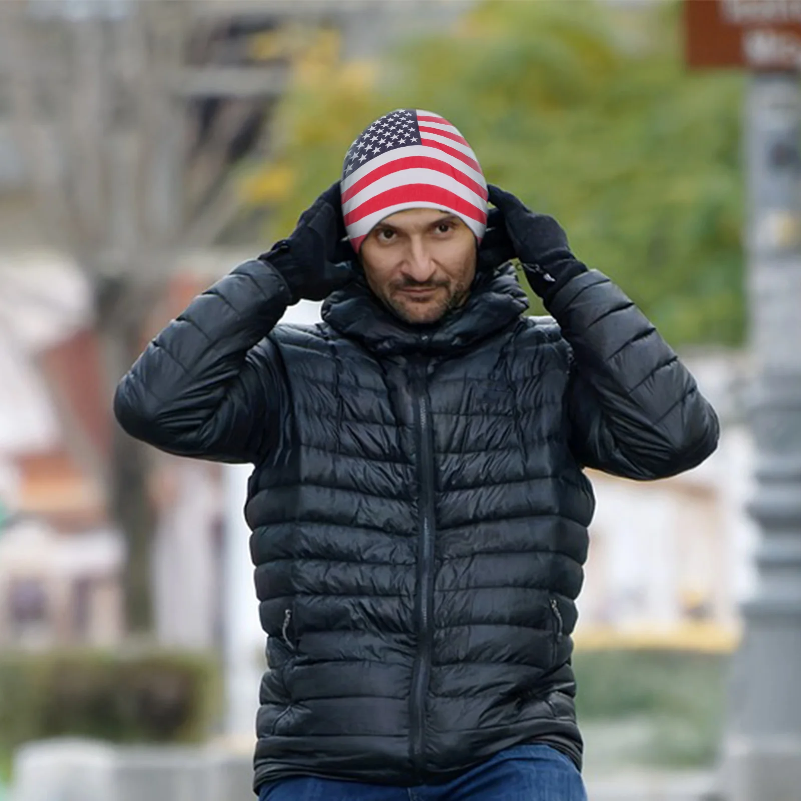 Country Flag Design Headscarf Flags Headwear Headgear Miss American Bandana British