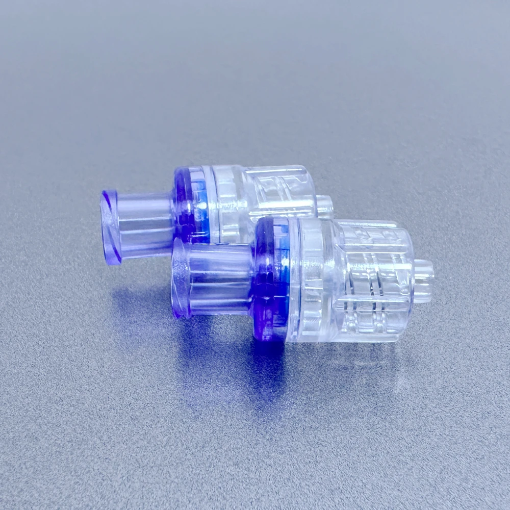 

Одноразовые обратные клапаны Luer Lock, прозрачные/синие