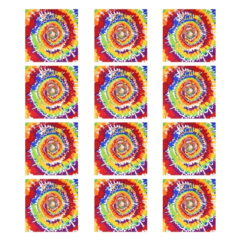 Набор из 12 изысканных платков унисекс. Простой уличный платок. Элегантная мода.