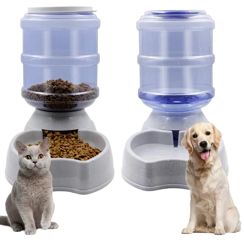 

Food Dog Bowl Bottle Automatic Feeder Gravity Dog Feeding Dispenser Cat For Water Cat Water Dog Drinker Dispenser Pet Water