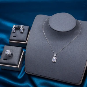 TIRIM Cubic Zirconia Jewelry for Women Dubai Charm Small Necklace Sets CZ Penadant Wedding Engagement Party Jewelry Accessories