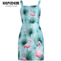 hepidem clothing runway fashion summer dresses womens print floral vintage sleeveless slip short dress 69894