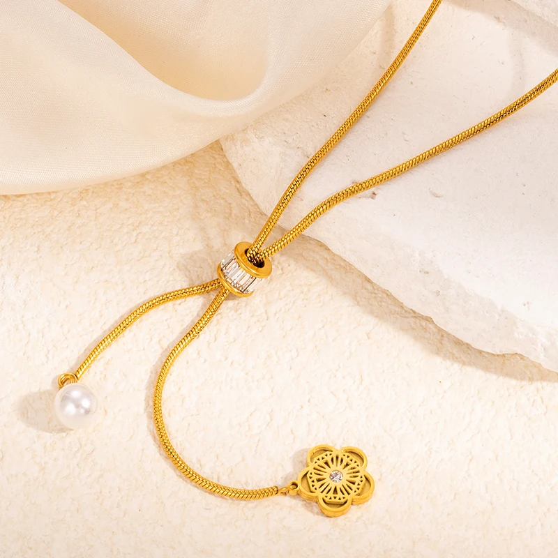 ENSHIR Винтажное Ожерелье Из Нержавеющей Стали Для Женщин Подвески В Форме Сердца