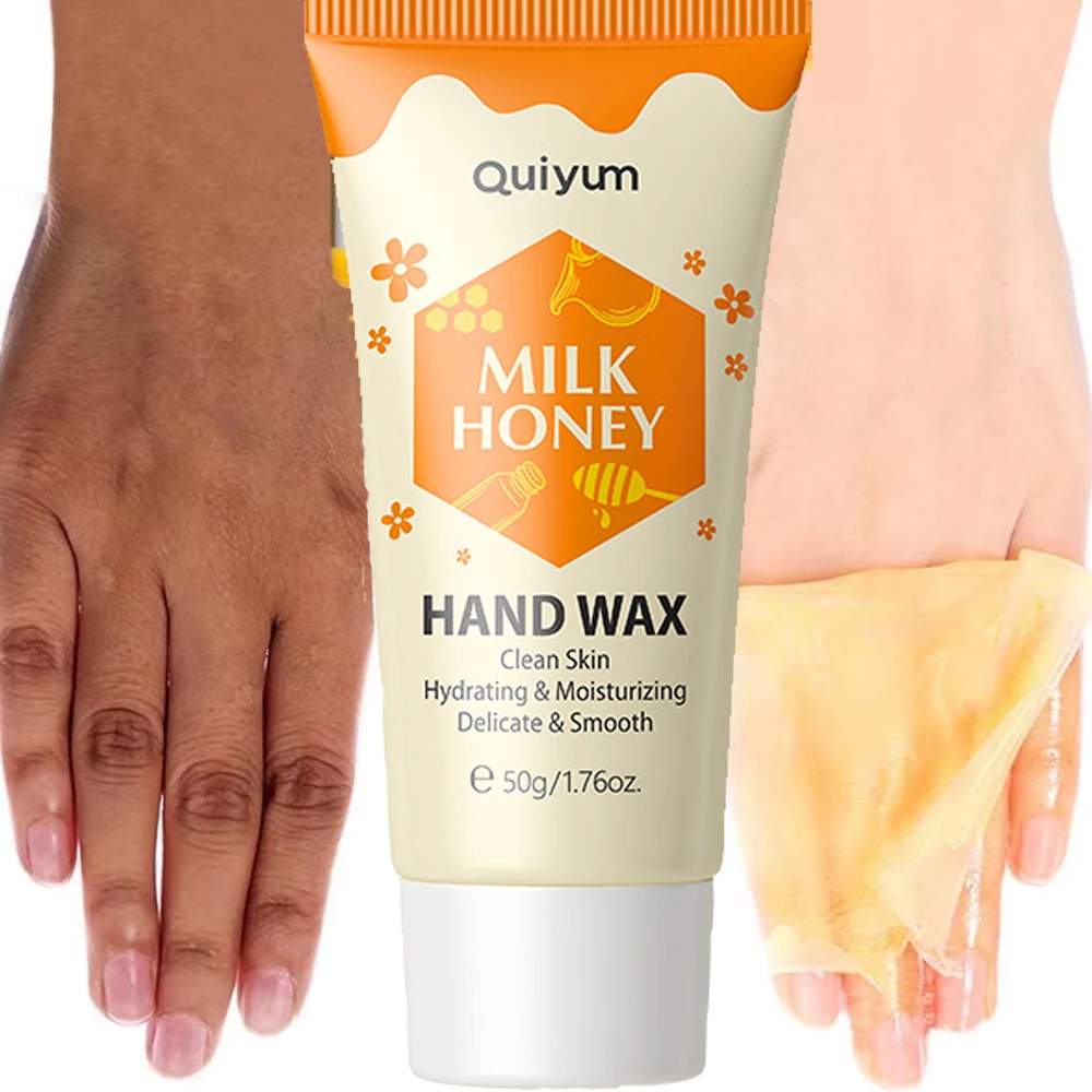 

Honey Milk Hand Mask Exfoliating Fade Fine Lines Smoothing Callus Removal Cream Anti-Aging Whitening Moisturizing Skin Care 50g