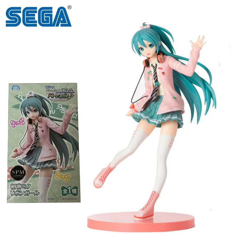 

Фигурки героев мультфильма SEGA SPM Hatsune Miku Project DIVA Arcade Future Tone из ПВХ, фигурки героев аниме, коллекционные игрушки, куклы в подарок