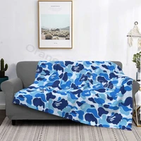 3d printed camouflage super soft flannel blanket multifunctional personalized warm all seasons bed cover