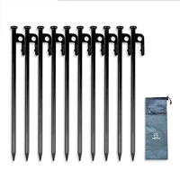 10pcs camping tent nail canopy accessories windproof fixed nails carbon steel tent fixer camping tent accessories