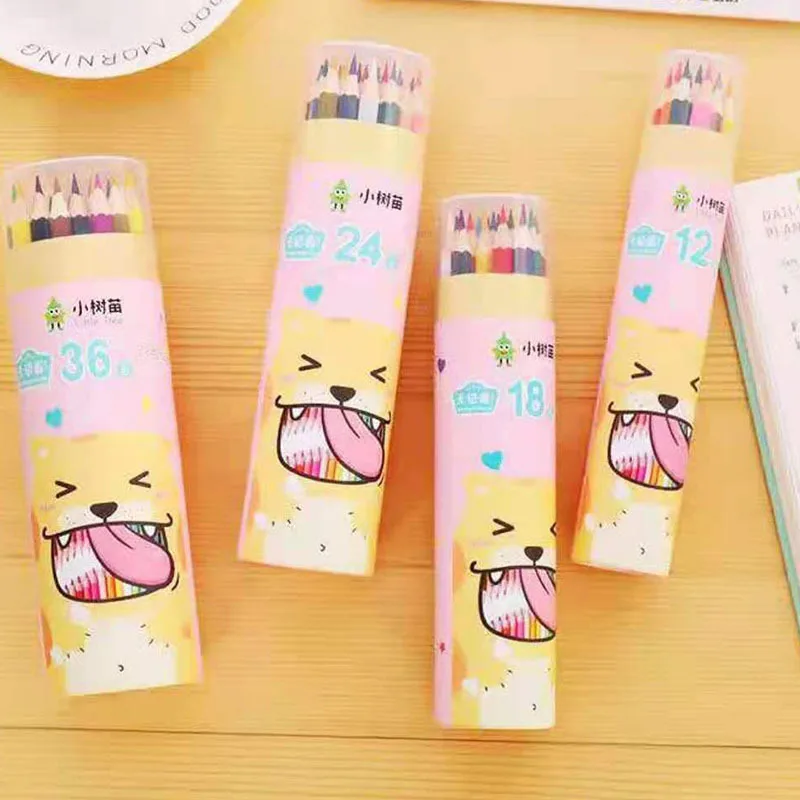 

Маленький цветной карандаш, 12/24/36/48 цветов, Студенческая художественная живопись, граффити, раскраска, наполнение, цветные свинцовые, оптовая продажа