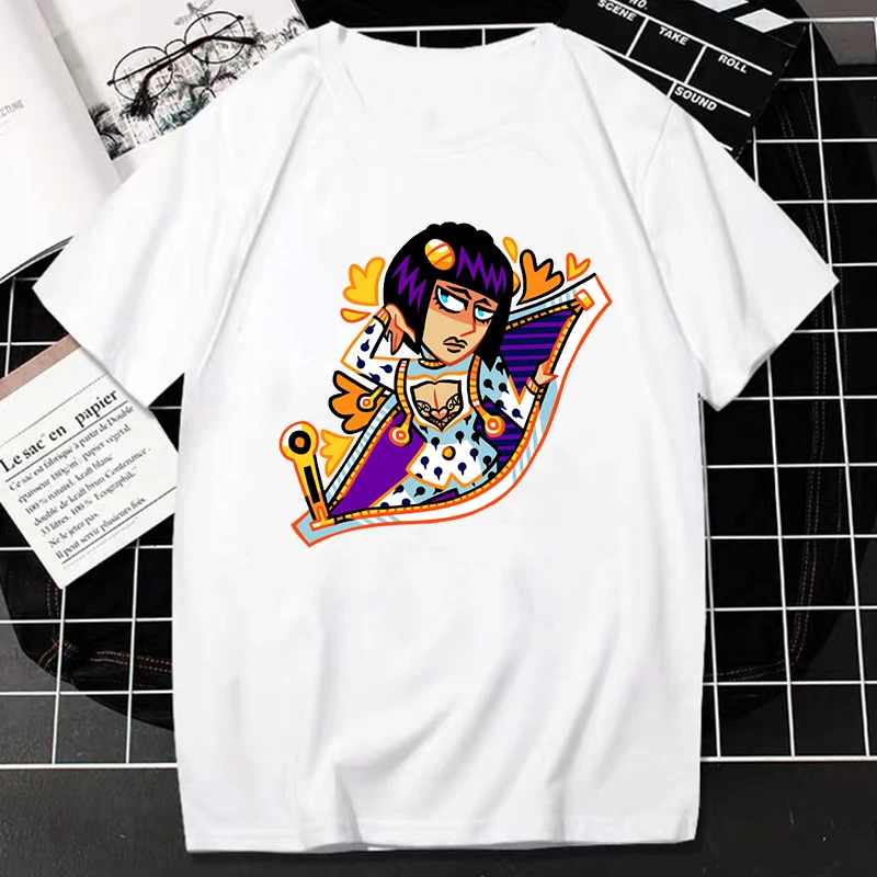 Футболка в стиле аниме невероятные приключения Джоджо японская с принтом манги