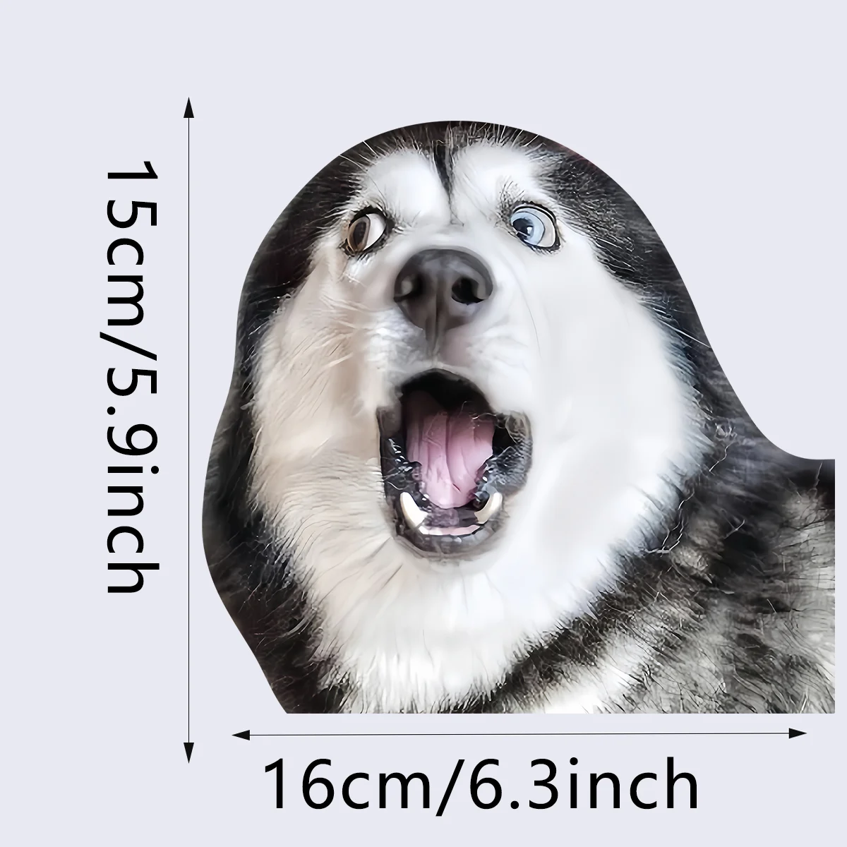1 шт.-15x16 см. Используйте наших милых забавных и юмористических наклеек Хаски для