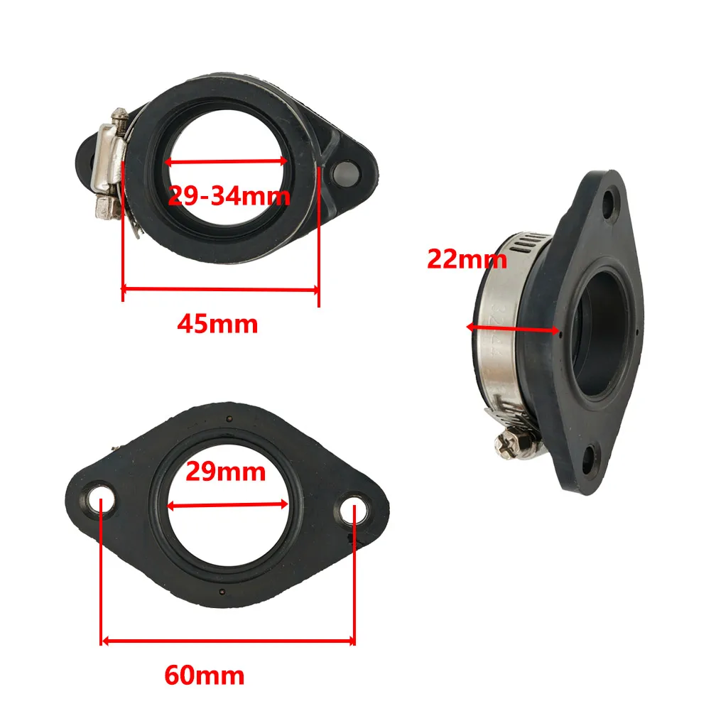 

For PWK Manifold Boot Intake Manifold Rubber 28mm 30mm Boot Carb Carburetor Flange Brand new Durable High quality