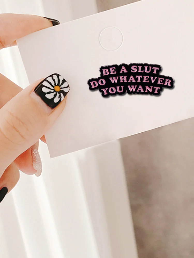 Сделайте то что хотите эмалированная шпилька |