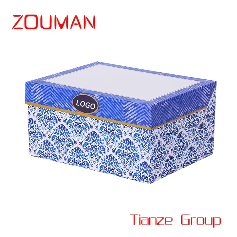 Роскошная Подарочная коробка из синей бумаги на заказ