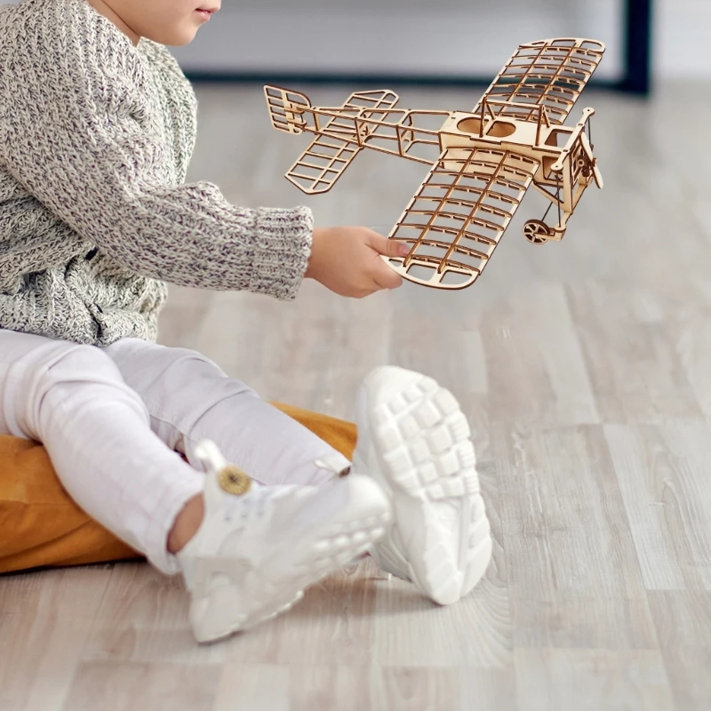 Игрушка для малышей поделки из дерева модель самолета игрушка-головоломка