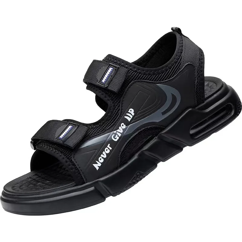 Summer Men Sandals Size 38-44 Leisure Beach Boys Shoes Comfortable Casual Non-slip Bottom Male Heightens waterproof Shoes