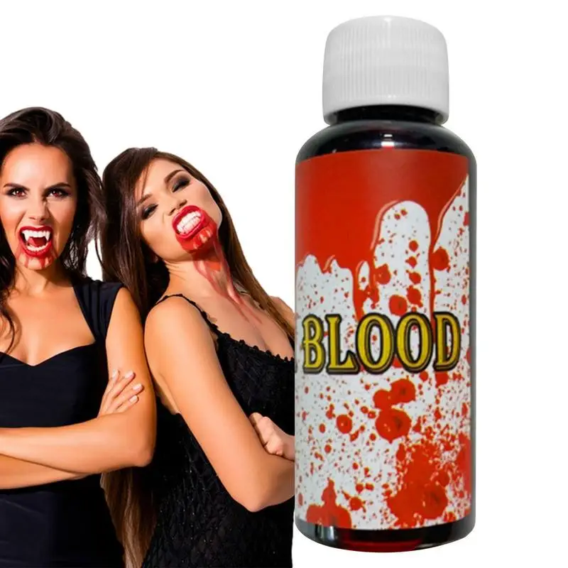 

Реалистичный искусственный макияж крови вампира реквизит из фильма Хэллоуин реквизит для съемки представлений для дома с привидениями ролевые игры