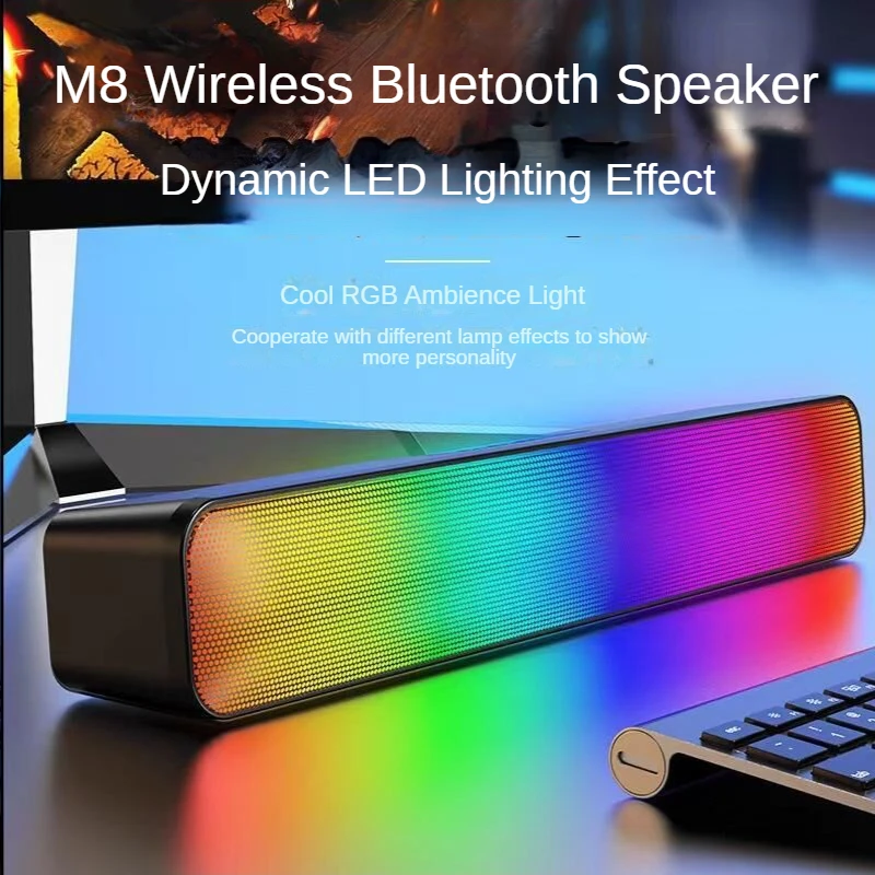 

Новинка, Беспроводные мультимедийные колонки BT5.2, Bluetooth, компьютер, звуковая панель, стерео, USB, игровые колонки для ПК, планшетов, ноутбуков