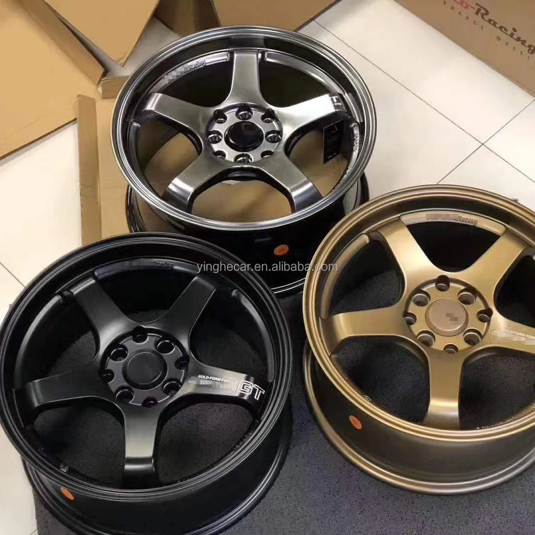 

Автомобильный обод с 4 отверстиями, 16 дюймов, advan gt style, черный, серебристый, бронзовый, живопись, 4x100, 4x114,3, автомобильные диски из сплава