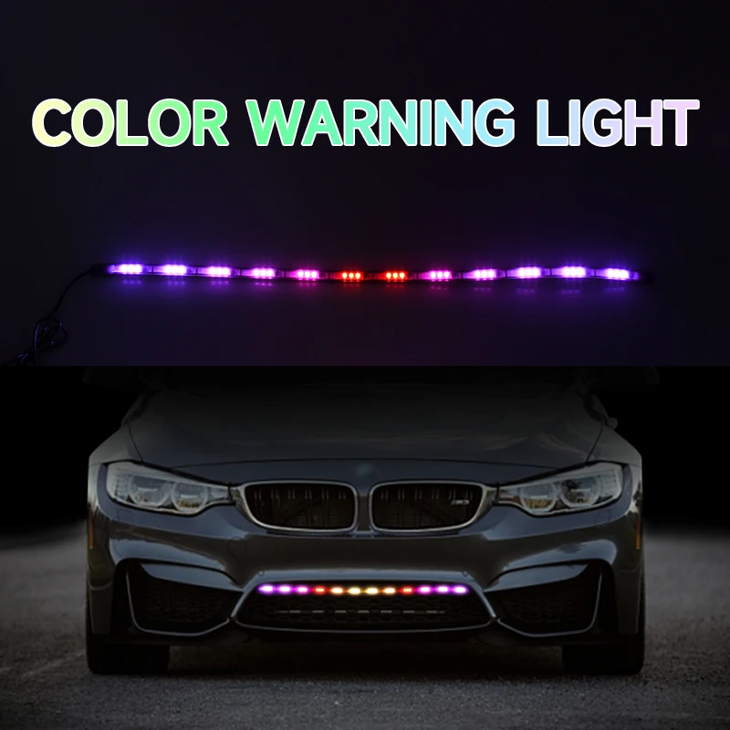 

LED Daytime Running Lights for Car Trucks Neon Flexible Strip Led 12v Motorcycle 7 Colors DRL Waterproof Warning Turn Lamp 24v