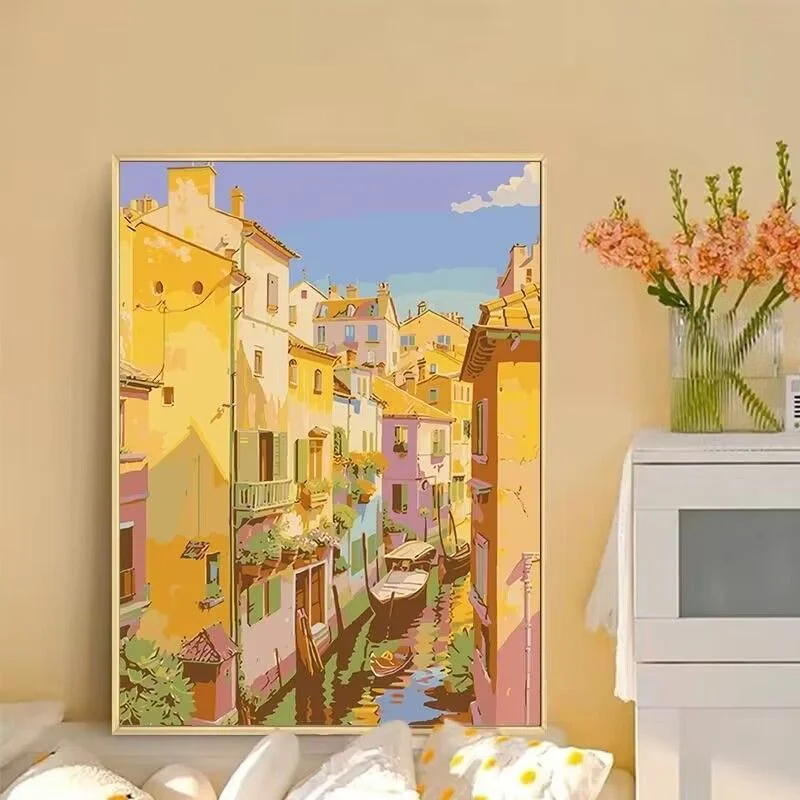 

30x40cm Fairy Tales Summer Scenery Decorative Paintings Living Room Bedroom Layout Decoration Painting Wall Poster Home Decor