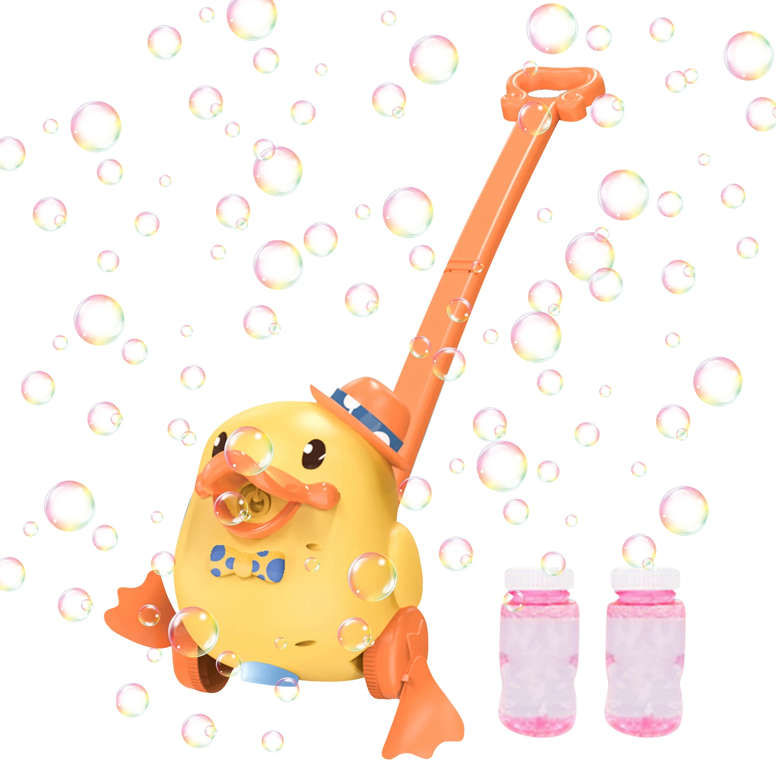 

Duck Bubble Blower Mower Bubble Blower Maker For Garden Game Birthday Toy Gifts For Preschool Baby Boys Girls Pre-kindergarten