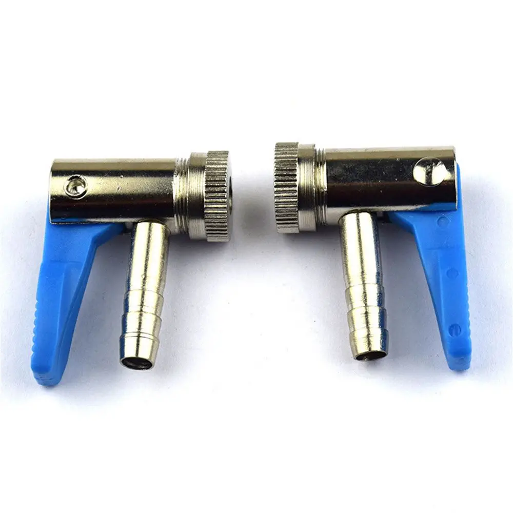 

2pcs Tire Valve Inflatable Chuck Pure Copper Chuck Type Air Nozzle Pneumatic Pump Adapter 6mm/8mm Repair Tools Accessories