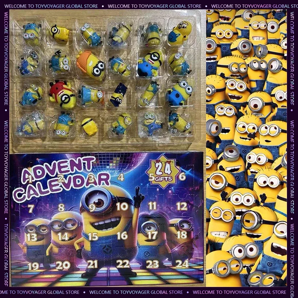 Новый Рождественский адвент-календарь с миньонами обратным отсчетом