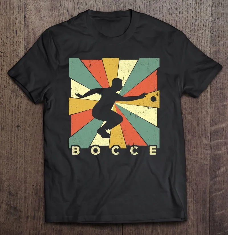 

Винтажная Спортивная футболка Bocce, мужские футболки, мужская футболка оверсайз, женская футболка, футболки оверсайз, футболка с аниме