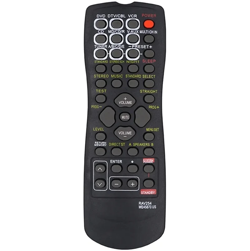 

Remote Control RAV254 For Yamaha AV Receiver RAV22 RX-V340RDS HTR-5630 HTR-5730 HTR-5930 HTR-5940 HTR-5730SL New