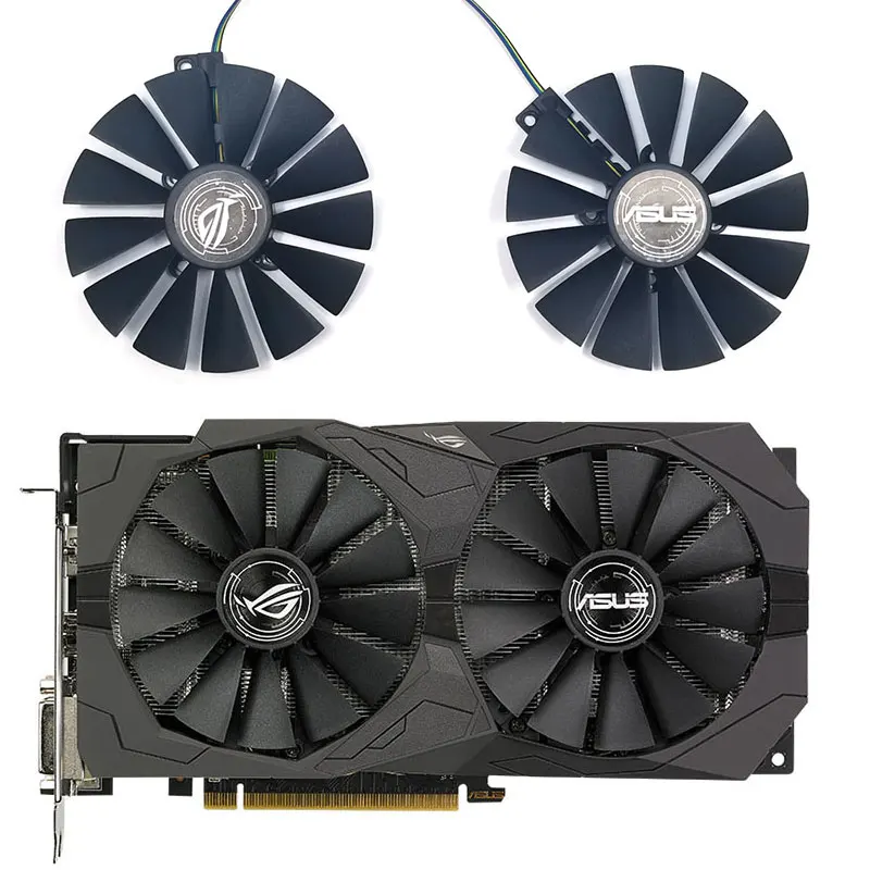 

New 95MM PLD10010S12H T129010SM 4Pin Cooler Fan For ASUS ROG STRIX Dual RX 470 570 AMD RX470 RX570 Gaming Video Card Cooling Fan