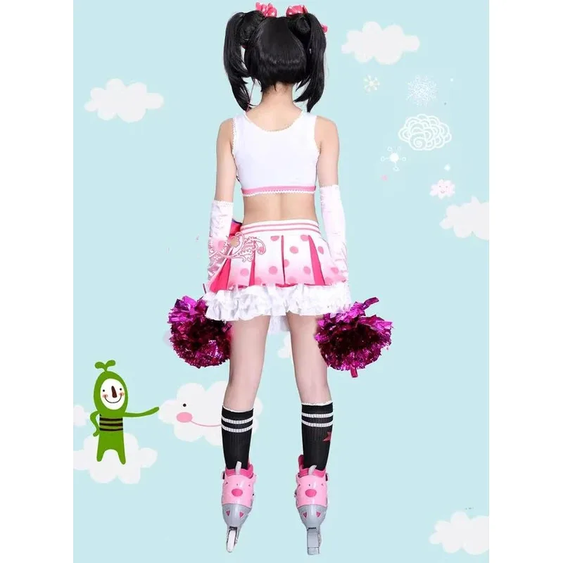 Фото Love Live October Sports Cheerleader Nico Yazawa Honoka Kotori Tojo Maki Экипировка Униформа Аниме Lovelive Cheer Косплей Костюм №4