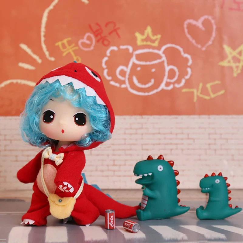 Кукла ddung маленькая одежда в виде динозавра 18 см |