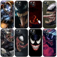 marvel venom cool phone case for iphone 11 13 12 pro max 12 13 mini x xs xr max se 6 7 8 plus carcasa back coque funda