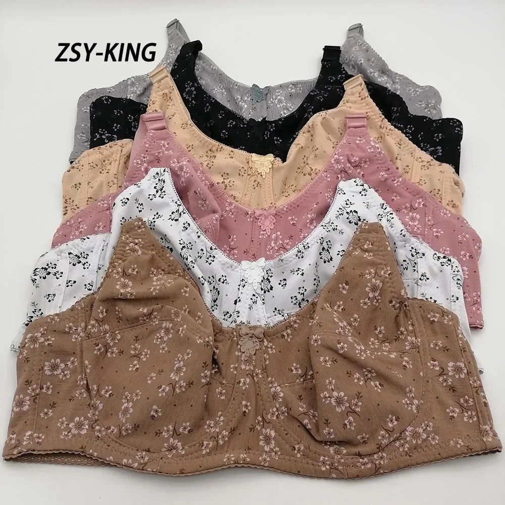 

Top Women Bras C D E F G Cup Large Minimizer Plus Size Cotton Bra For Ladies Unlined Full Cover Thin Underwire Adjustable Bh C19