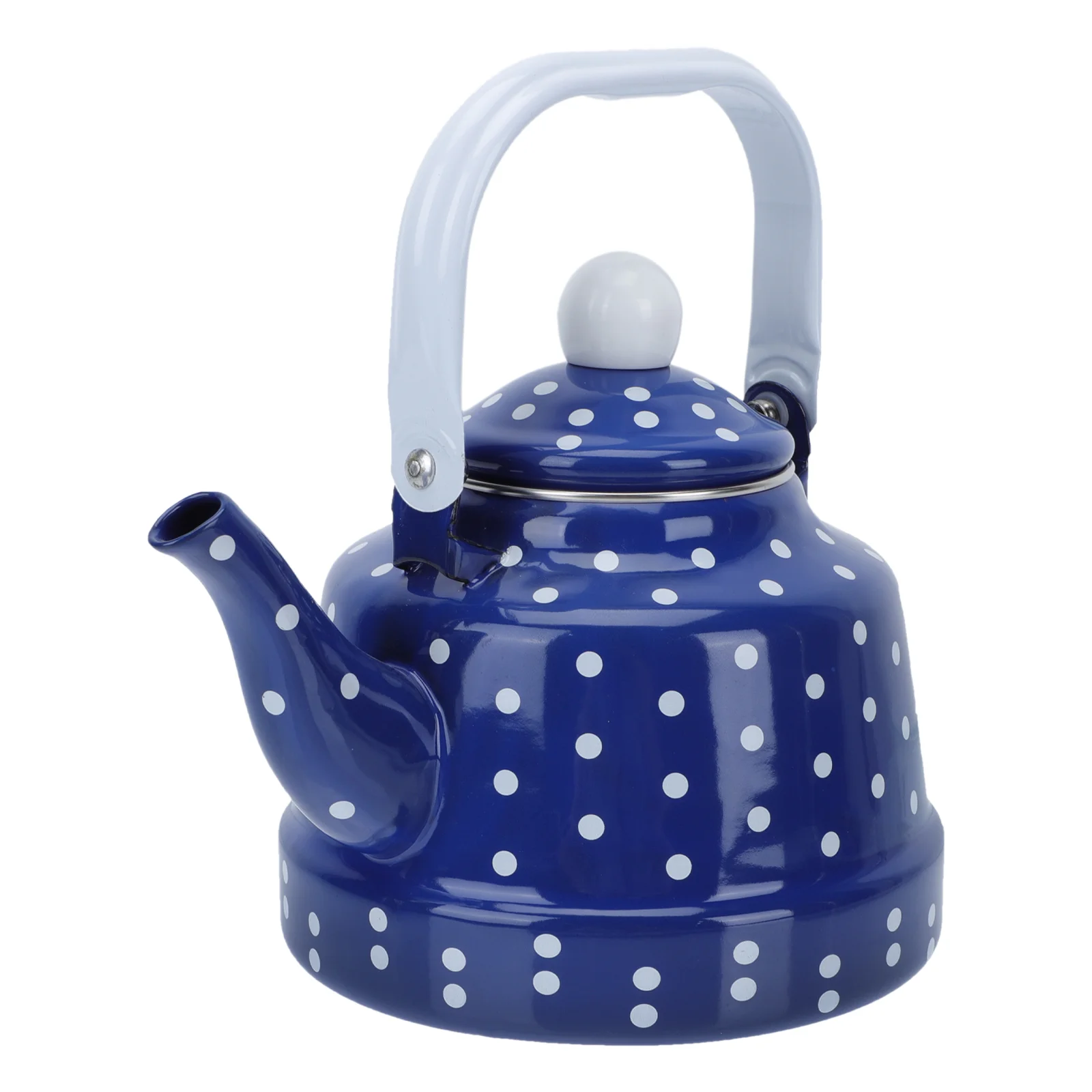 

Kettle Tea Teapot Pot Water Enamel Ceramic Coffee Boiling Kettles Whistling Enameled Vintage Dot Polka Stovetop Japanese