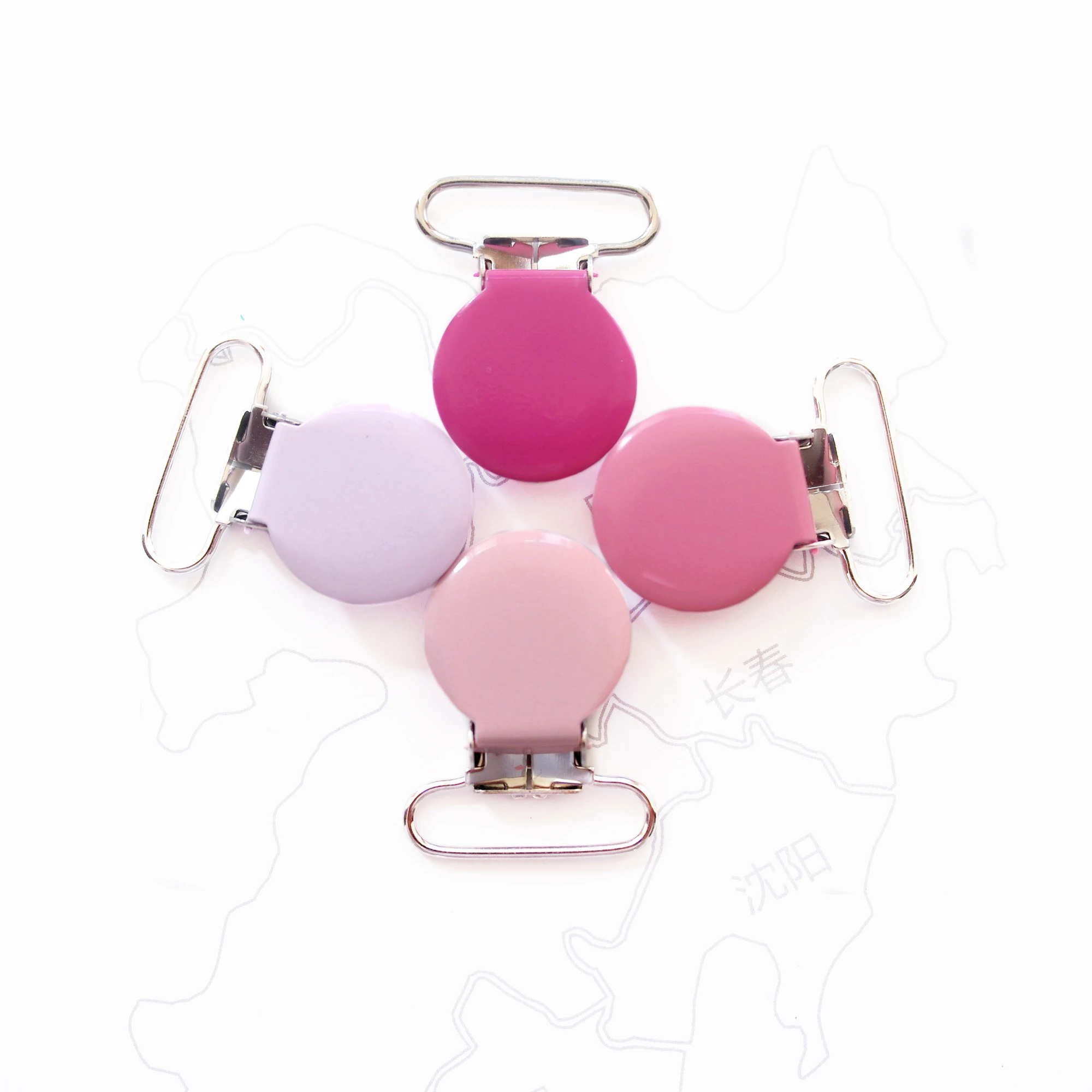 

200 шт., 1 дюйм, 25 мм, 21 цвет, металлический круглый зажим для соски-пустышки, держатель для соски-пустышки, зажимы для одежды в ассортименте, пластиковые зубья