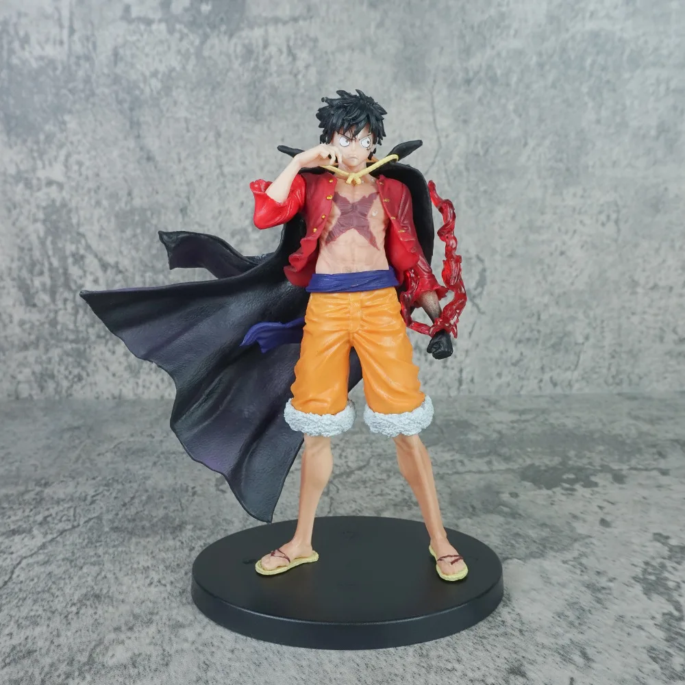 Фото 17 см аниме One Piece Luffy фигурка Kaidou Дуэль голова меняющая Обезьяна D. Игрушечная модель Luffy, подарок, стоящая позиция, Коллекционная ПВХ №3