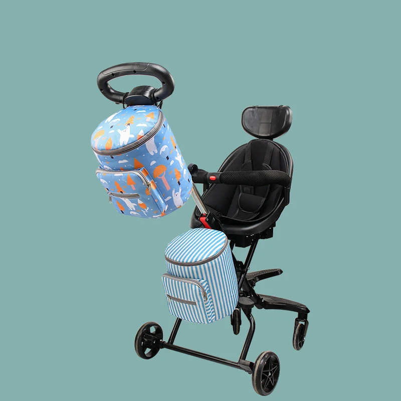 

Baby Stroller Organizer Bag Mummy Diaper Bag Hook Baby Carriage Waterproof Large Capacity Travel Nappy Baby Stroller Accessories