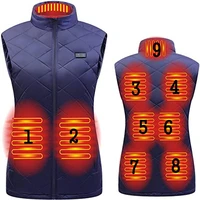 9 heated vest women zones electric heated jackets women sportswear heated coat graphene heat coat usb heating jacket for camping
