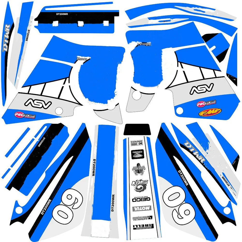 Для YAMAHA DT200WR DT 200WR DT200 WR мотоциклетные свободный изготовленный на заказ номера