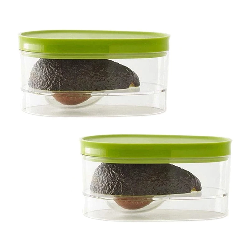 

2 Pack Avocado Storage, Avocado Keeper, Avocado Saver Holder, Avocado Container To Keep Your Avocados Fresh For Days