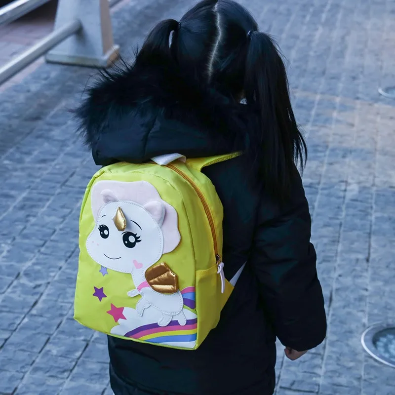 Kids Cartoon Lovely Unicorn Rainbow Children's Schoolbag Kindergarten Anime Backpack for Boys and Girls Lightweight Backpacks