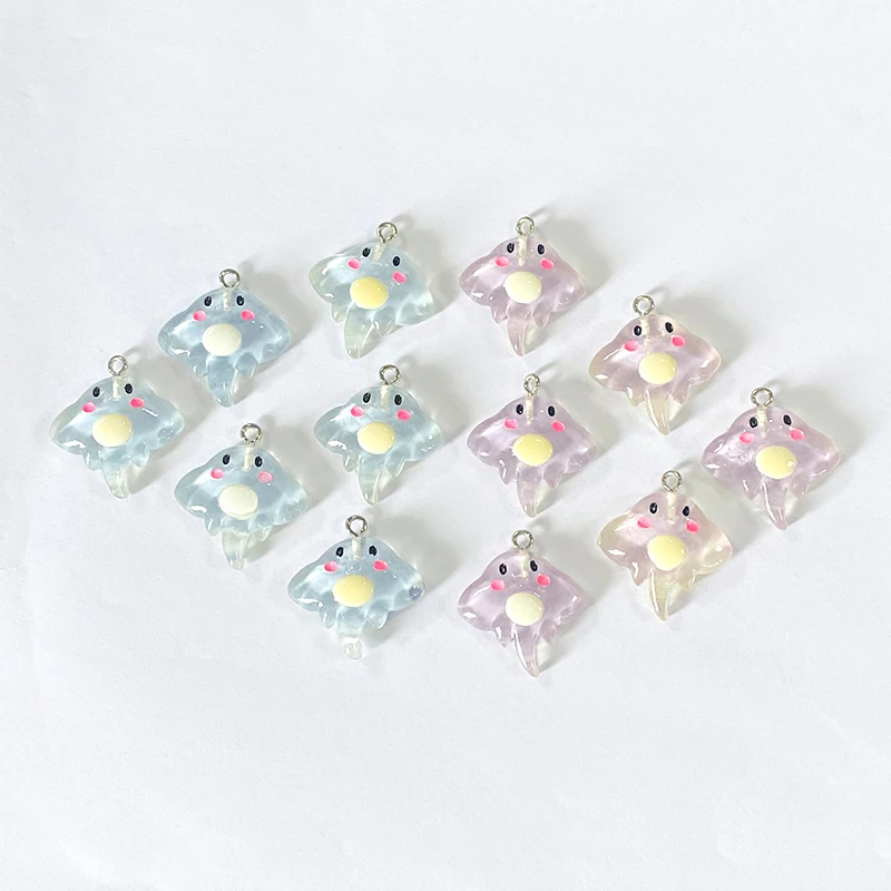 10 шт. смоляные плоские лучи Манта маленькие подвески в виде рыбок милый