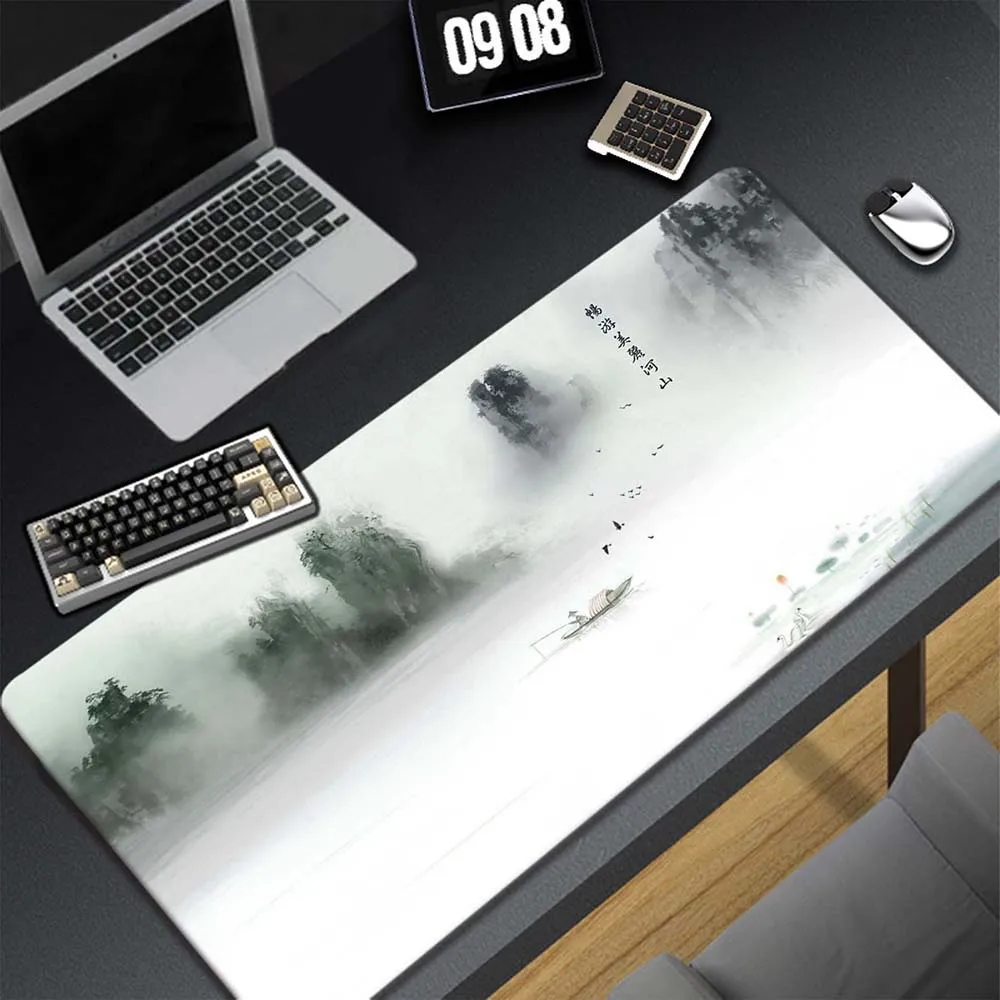 

Gaming MousePad Rubber Mat Computer Mousepad XXXL Locking Edge Mouse Pads Keyboard Mat Mousemat Chinese Style Large Mouse Pad